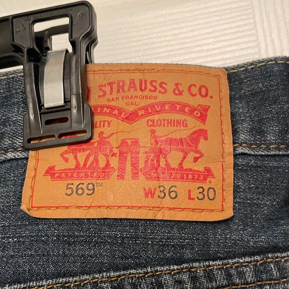 Levi’s Men’s 569 Denim Blue Jeans 36W x 30L - Picture 6 of 15